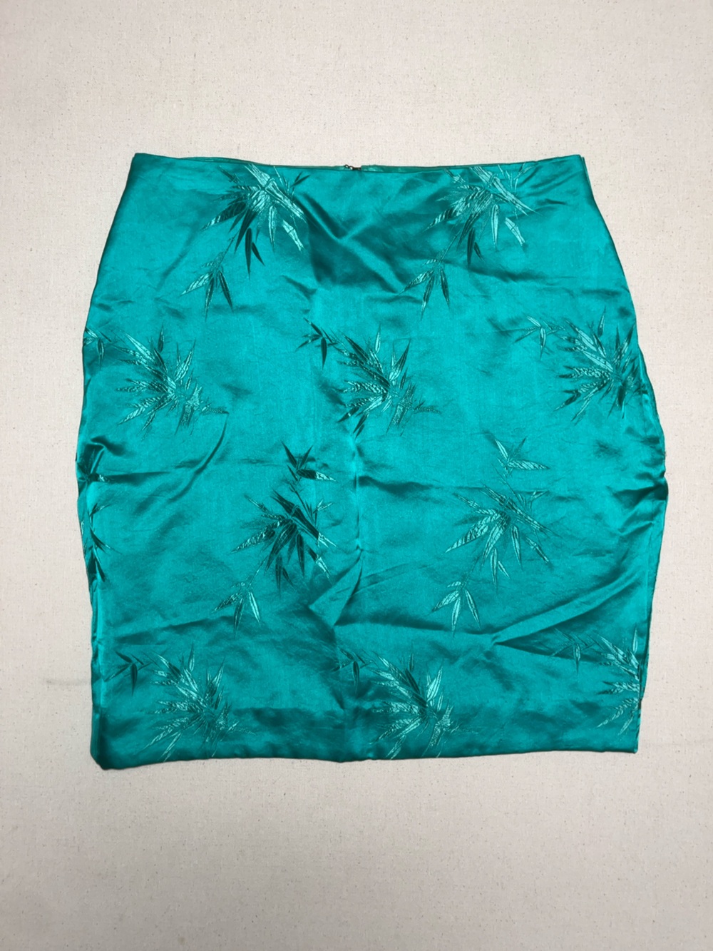 Vintage hand made silk pencil skirt